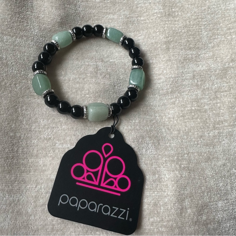 Paparazzi Jewelry Unity Green Urban Stretch Bracelet Brand New